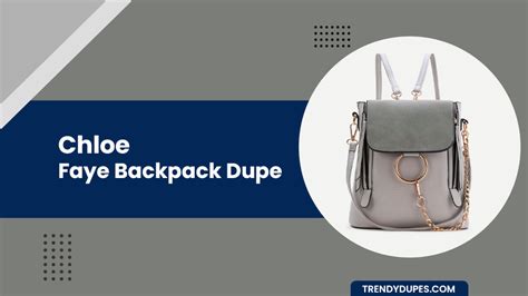 chloe small faye backpack dupe|best chloe look alike dupe.